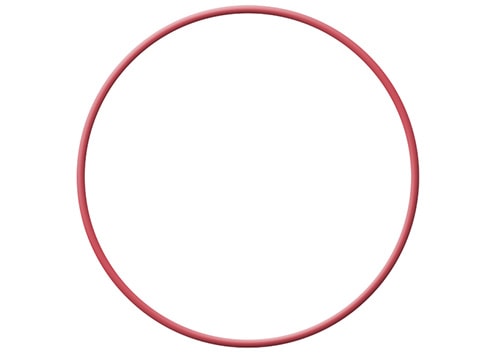 RED SILICONE O-RING ASA GROOVE Cover Image